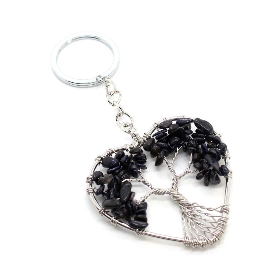 Crystal Chip Stone Keychain Handcrafted For Women Balance And Healing By Tinkers