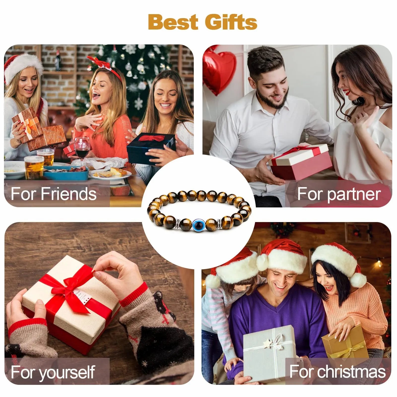 Tiger Eye Evil Eye Bracelet By Tinkers - Aura Protection