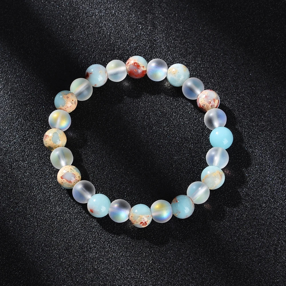 Tinkers Aura Quartz Ocean Sediment Beaded Bracelet Signature - Apparel & Accessories > Jewelry > Bracelets