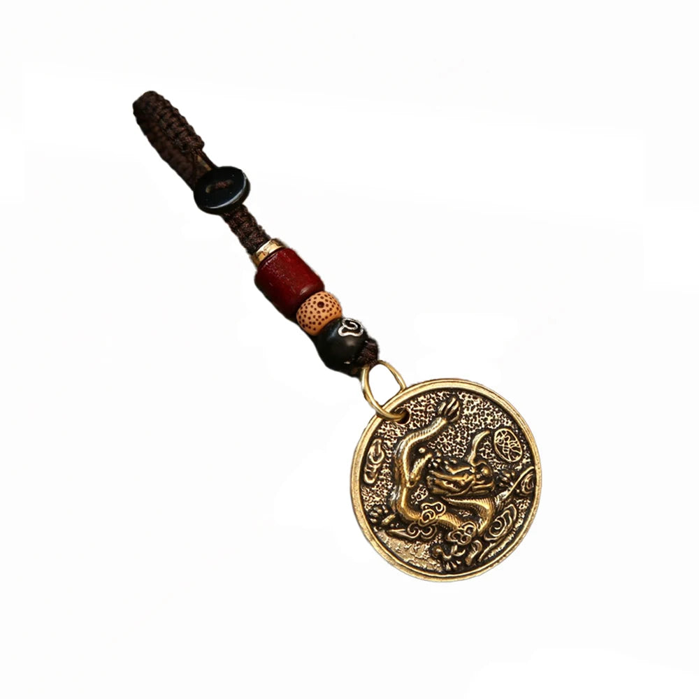 Tinkers Chinese Zodiac Keychain 12 Signs Dragon Charm for Men - Apparel & Accessories > Handbag & Wallet Accessories > Keychains