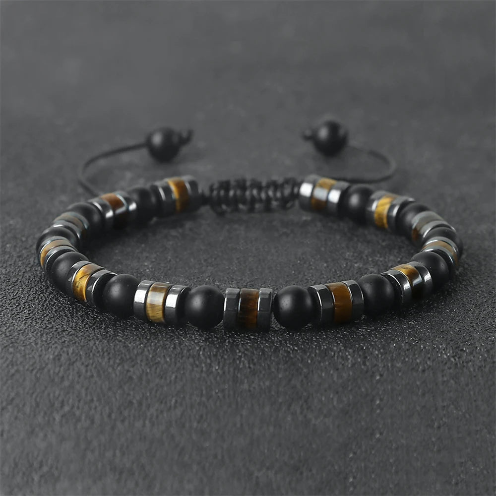 Tinkers Lava Stone Deluxe Bracelet 6mm For Yoga Hematite Tiger Eye -