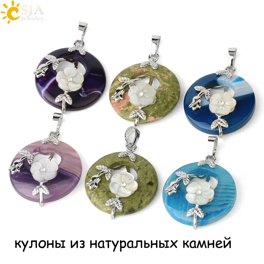 Ciondolo a forma di ciambella in ametista di Tinkers Energy And Balance