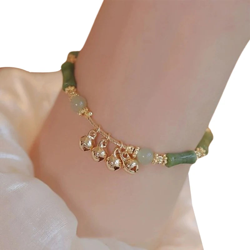 Tinkers Tinkers Retro Bamboo Joint Bracelet Exclusive Bell Pendant -
