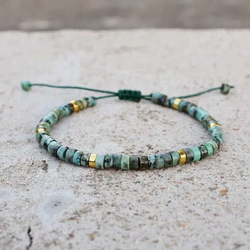 Tinkers PrettylandCN 4mm African Turquoise Braided Bracelet Elite -