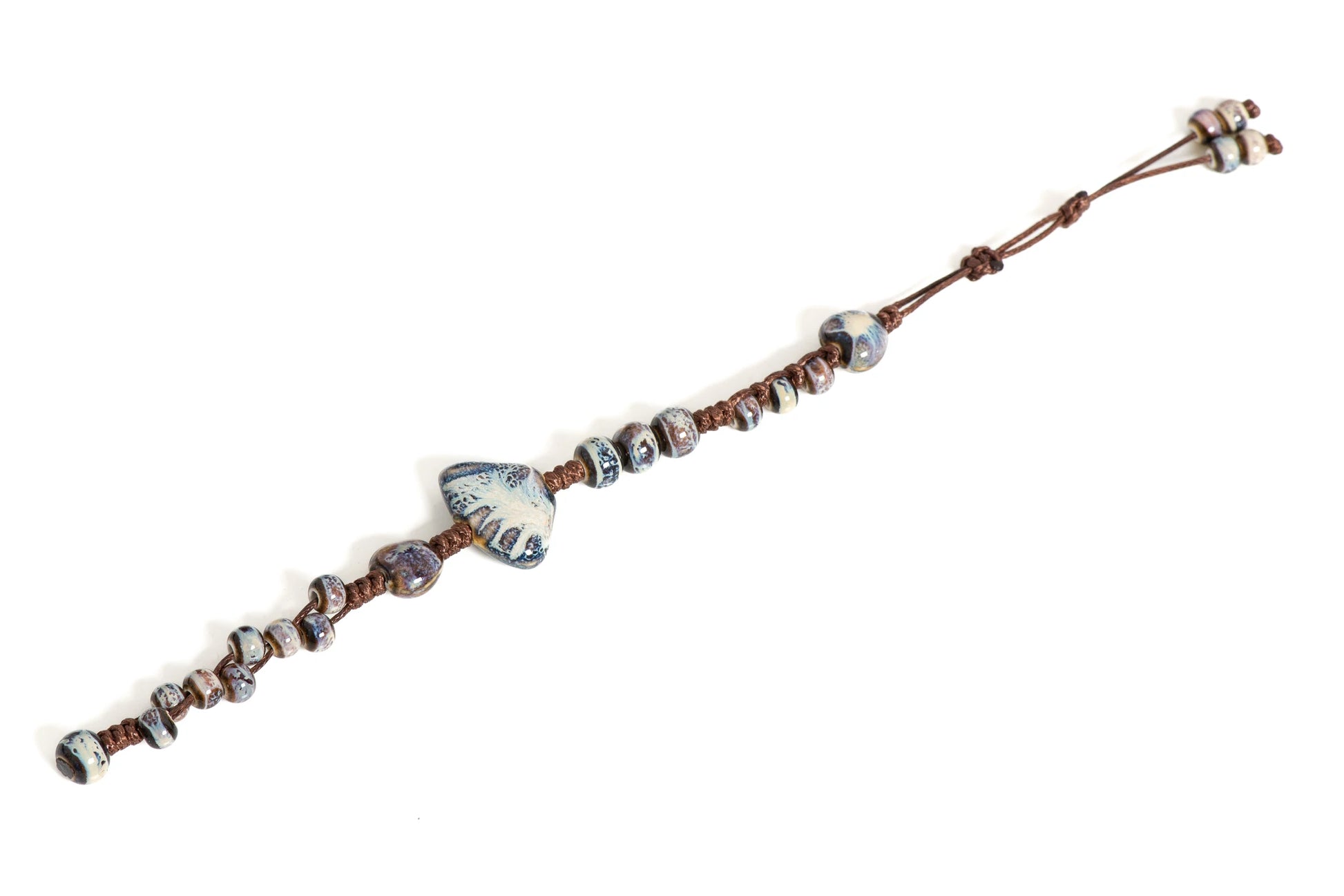 Tinkers Tinkers Ceramic Bracelet Blue Butterfly Shell Boutique -