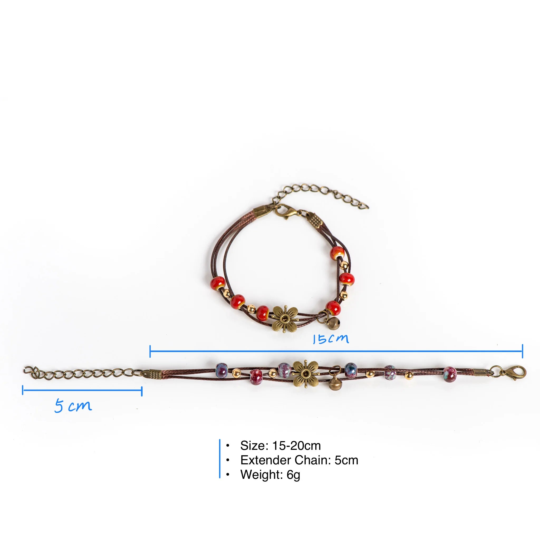 Elegant Handcrafted Boho Ceramic Bracelet for Women by Tinkers