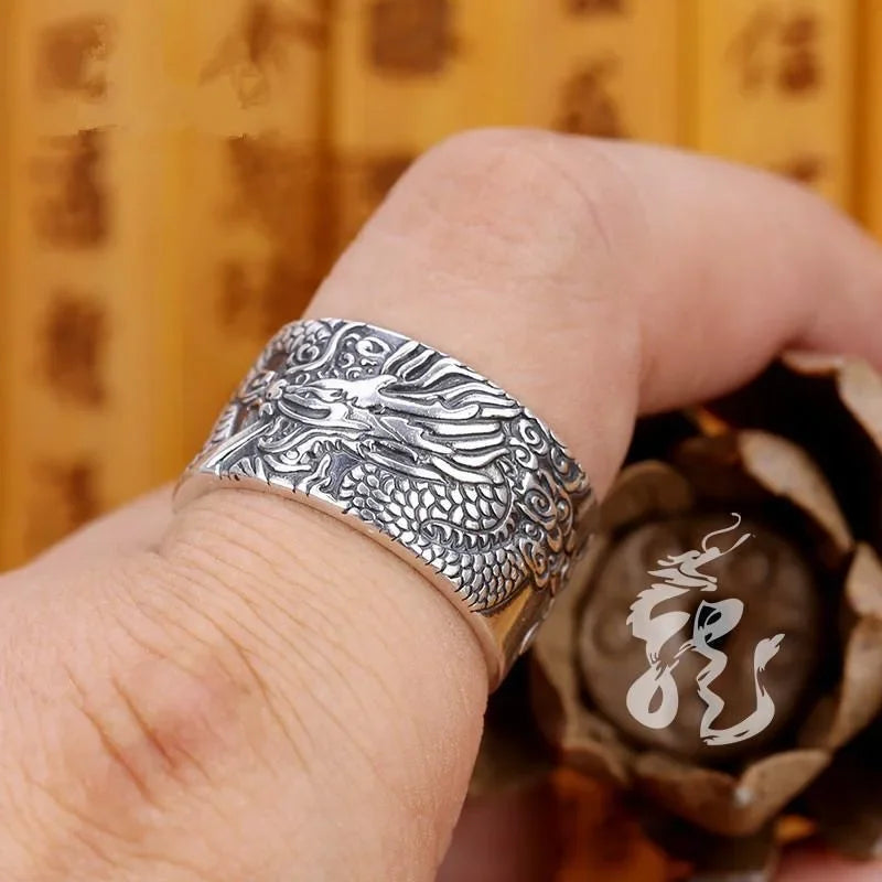 Tinkers Dragon Ring - Protection And Spiritual Energy
