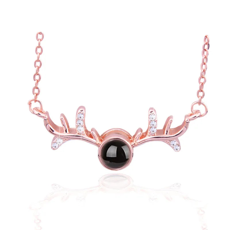 Tinkers Projection Necklace 100 Languages I Love You Pendant -