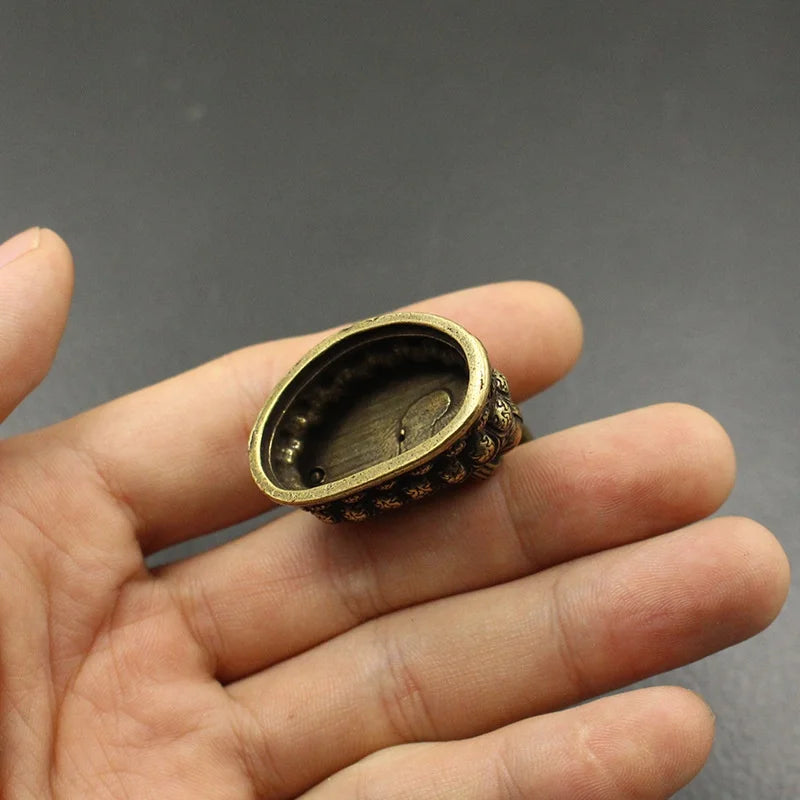 Tinkers Brass Sakyamuni Buddha Figurine Miniature Desktop Copper - Home & Garden > Decor > Figurines