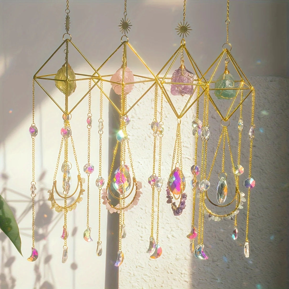 Handcrafted Clear Quartz Sun Catcher – Rainbow Light & Crystal Energy