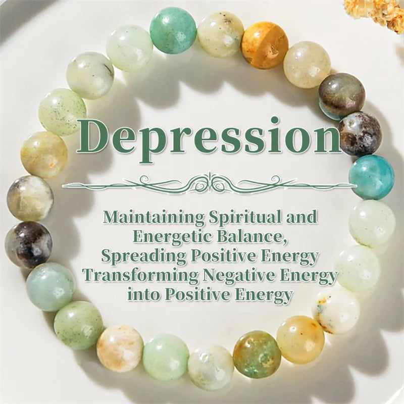 Tinkers Dendritic Agate Depression Healing Crystal Bracelet Unisex - Apparel & Accessories > Jewelry > Bracelets