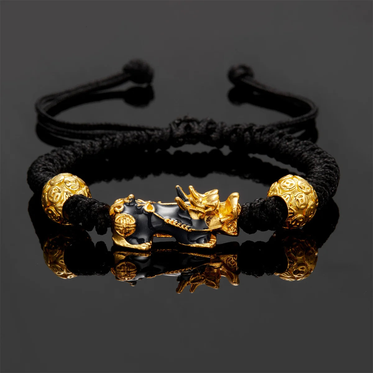 Natural Stone Pixiu Wealth Bracelet by Tinkers Unisex