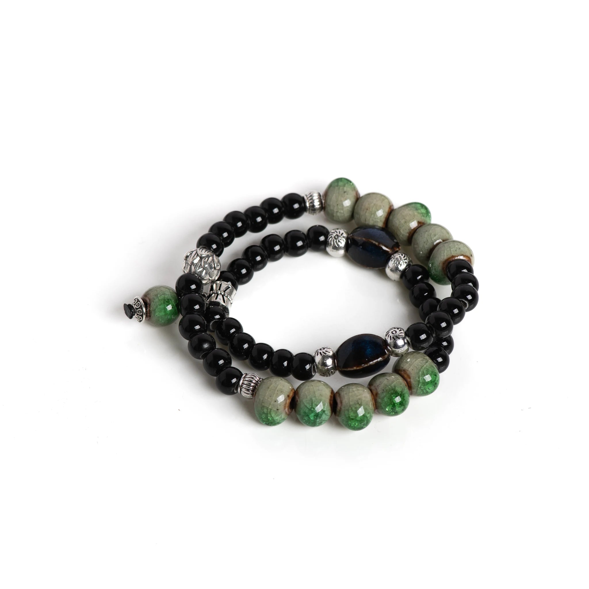 Ceramic Ice Crack Bracelet - Aura Balance By Tinkers