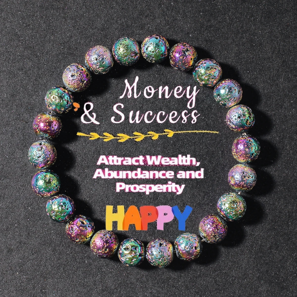 Handcrafted Volcanic Stone Bracelet for Balance and Protection by Tinkers