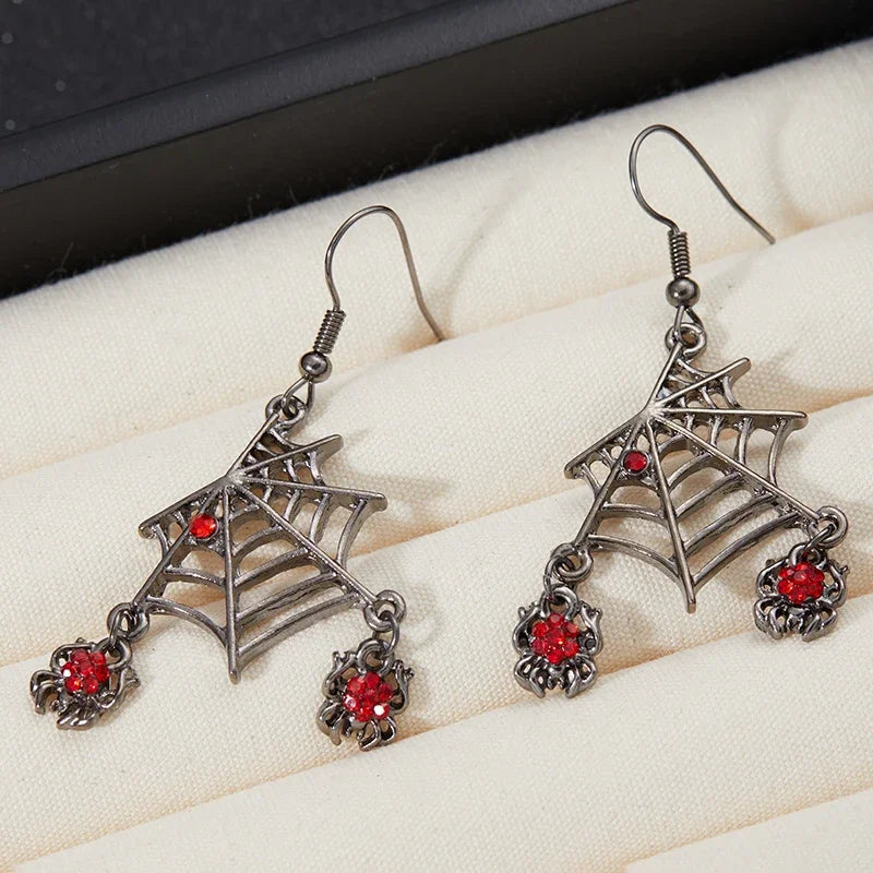 Spider Web Dangle Earrings By Tinkers - Aura Energy