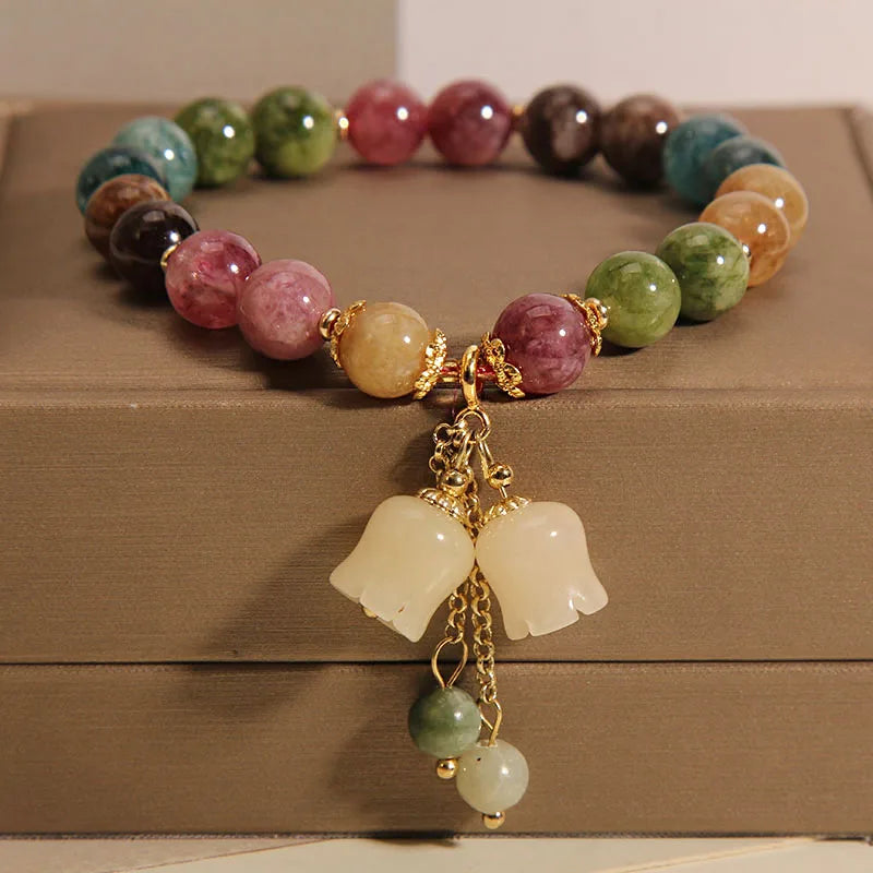 Tinkers Tinkers Fashion Elite Natural Stone Bracelet Lily Valley - Apparel & Accessories > Jewelry > Bracelets