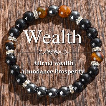 Natural Tiger Eye Amethyst Bracelet Protection For Women