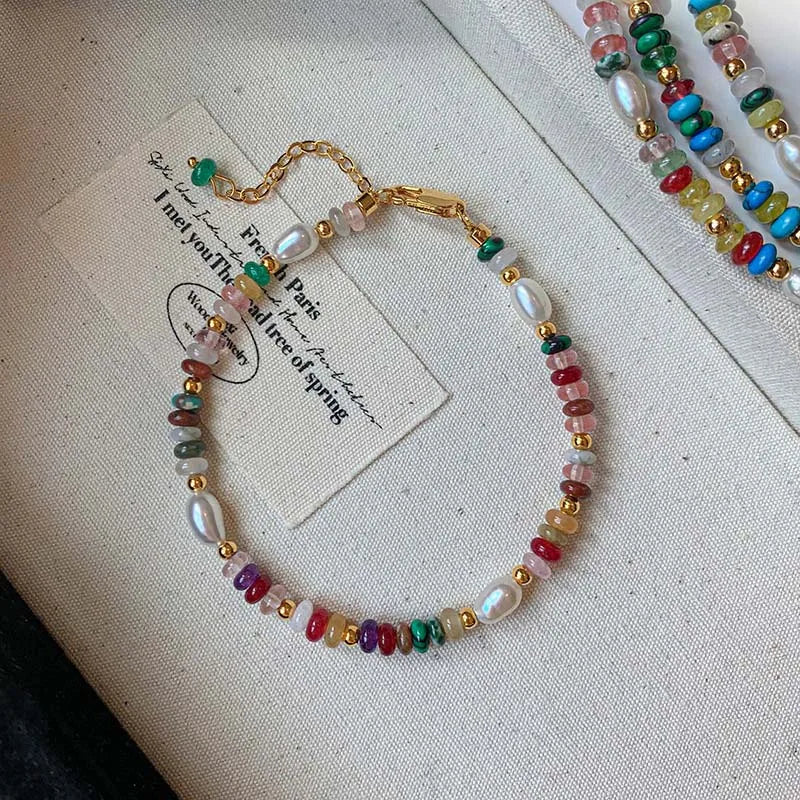 Tinkers Fashion Colorful Beads Freshwater Pearl Necklace For Women - Apparel & Accessories > Jewelry > Necklaces