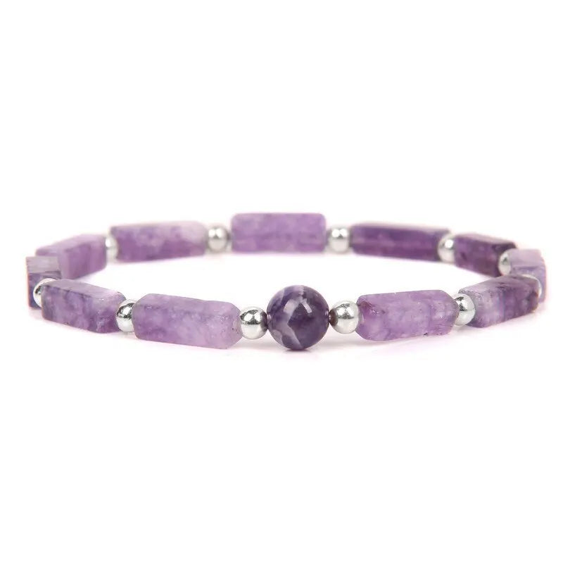 Handcrafted Amethyst Bracelet Set for Healing, Balance, and Meditation by Tinkers