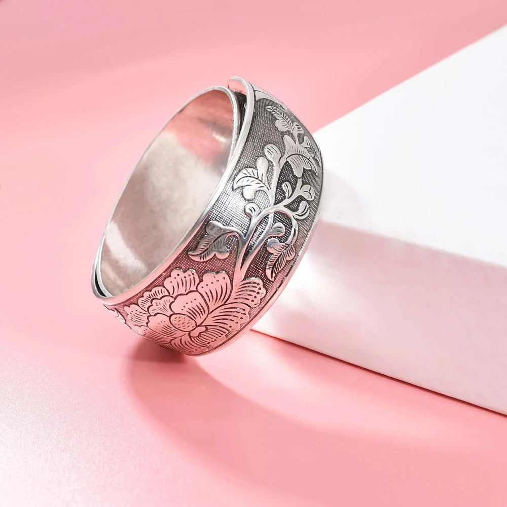 Türkis Schutz Ethno Boho Handarbeit Manschettenarmband