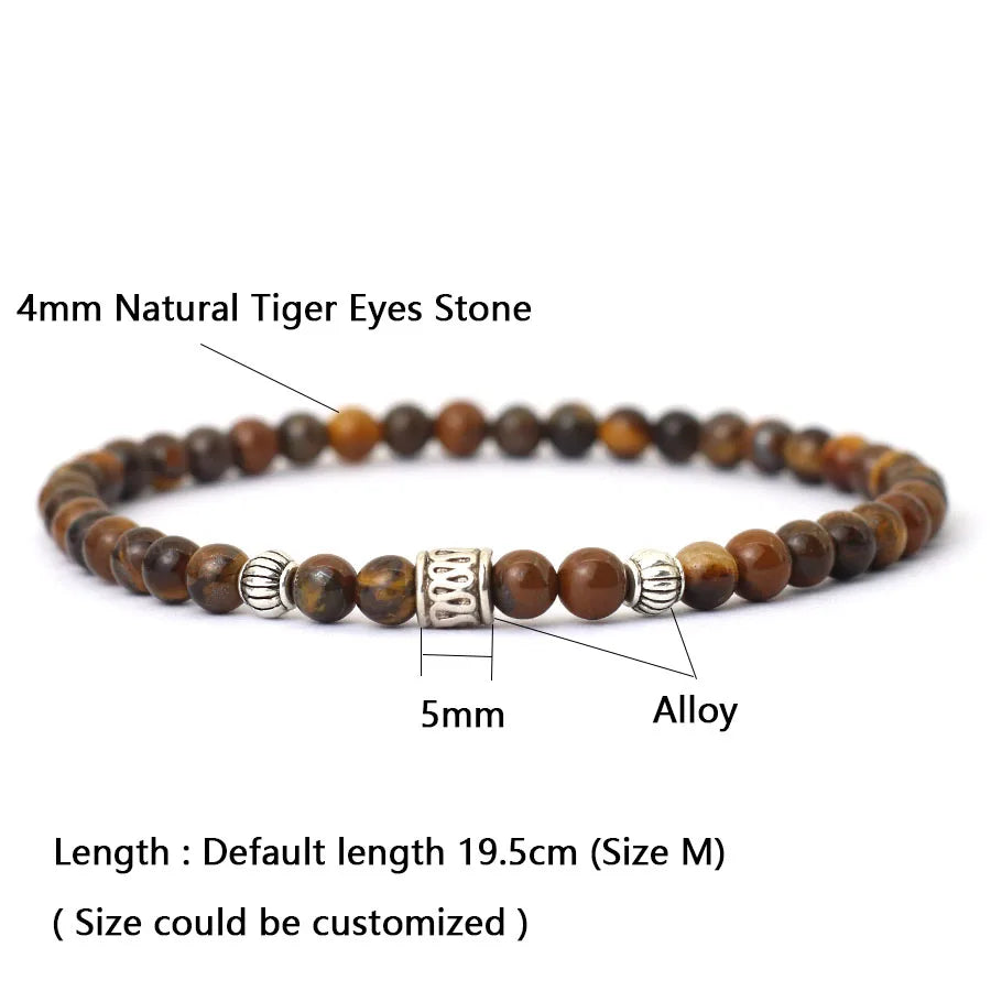 Tiger Eye Lava Bead Bracelet By Tinkers - Energy Balance