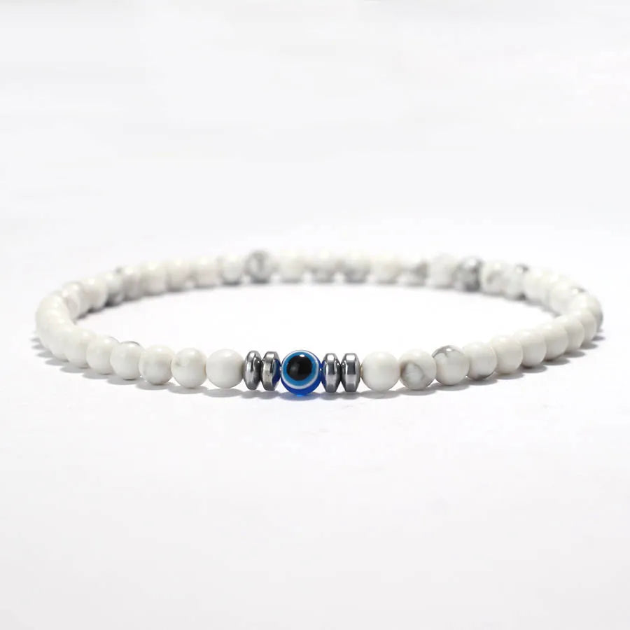 Tinkers Evil Eye Beaded Bracelet For Men With Tiger Eye Beads - Apparel & Accessories > Jewelry > Bracelets