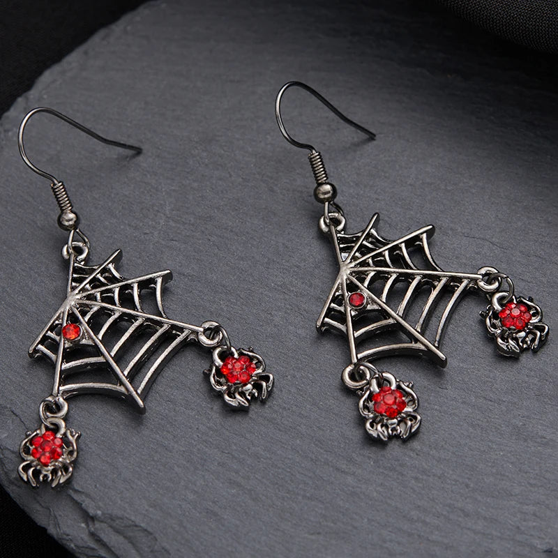 Spider Web Dangle Earrings By Tinkers - Aura Energy