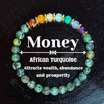 Handcrafted African Turquoise Wealth Bracelet Unisex