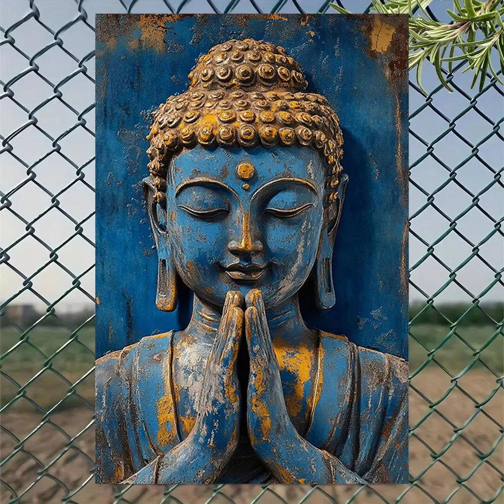 Tinkers Buddha Wall Plate Decor For Farm And Yard Decoration -