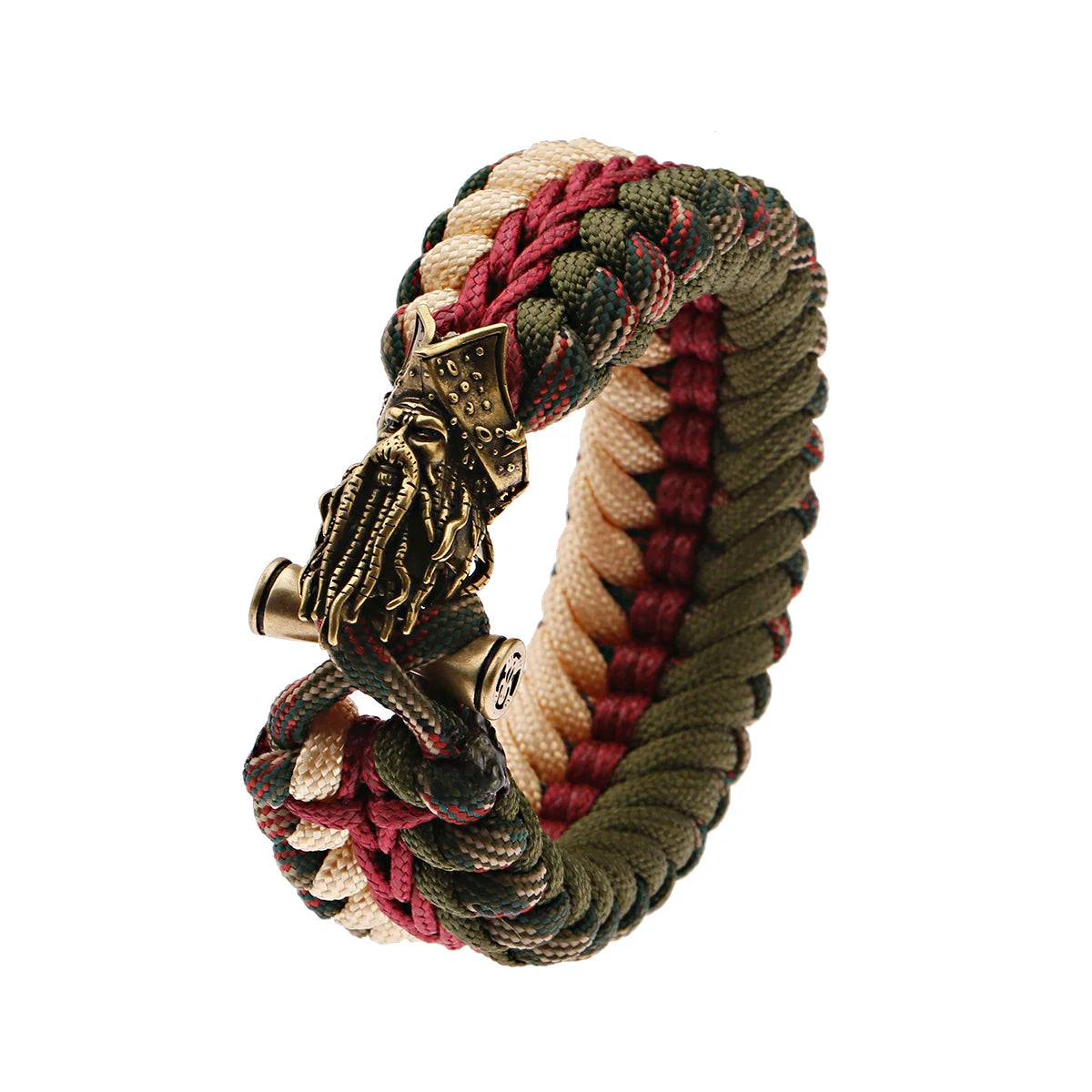 Tinkers Nordic Skull Punk Lanyard Bracelet Unisex Viking Jewelry -