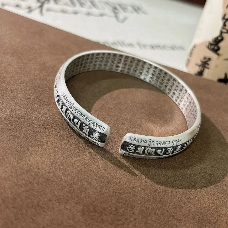 Heart Sutra Lotus Bracelet by Tinkers - Spiritual Calm