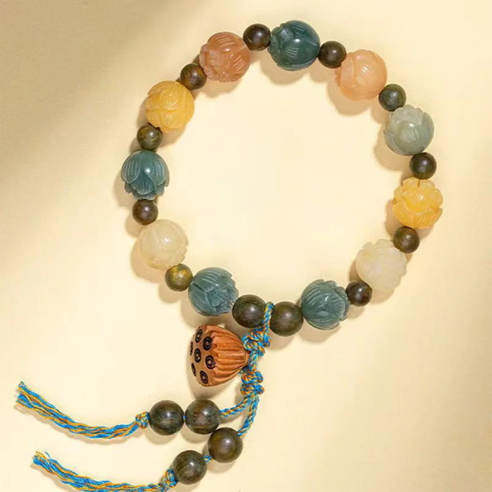 Elegant Handcrafted Lotus Bracelet for Good Luck by Tinkers