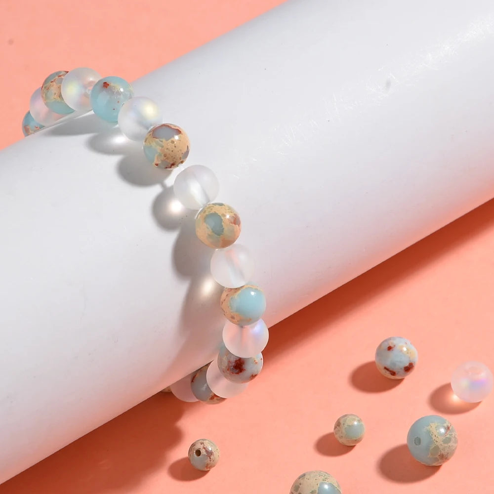 Tinkers Aura Quartz Ocean Sediment Bracelet Unisex Crystal Jewelry - Apparel & Accessories > Jewelry > Bracelets