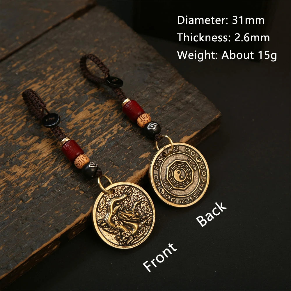 Tinkers Chinese Zodiac Keychain 12 Signs Dragon Charm for Men - Apparel & Accessories > Handbag & Wallet Accessories > Keychains
