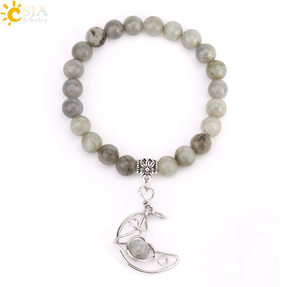 Handcrafted Natural Tiger Eye 7 Chakra Bracelet for Women by Tinkers - Healing Energy and Balance