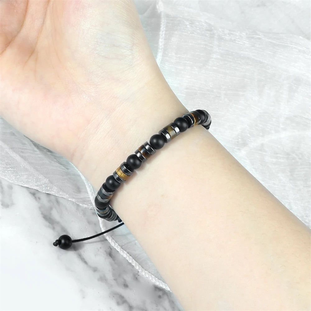 Tinkers Lava Stone Deluxe Bracelet 6mm For Yoga Hematite Tiger Eye -