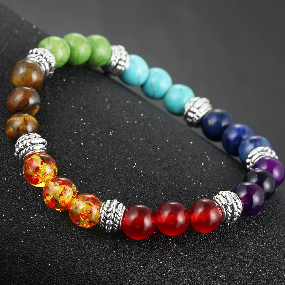 Handcrafted 7 Chakra Bracelet Healing for Men By Tinkers