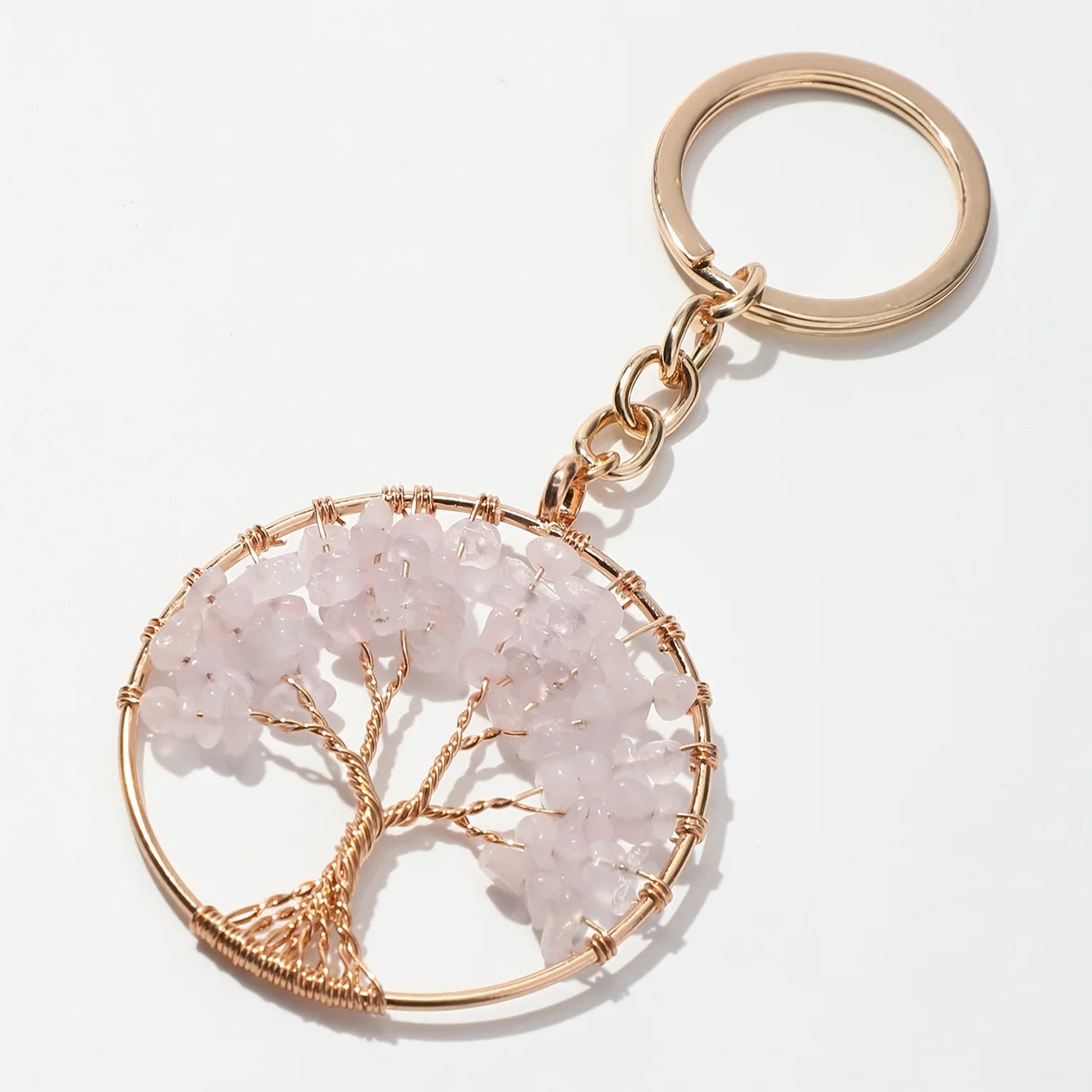Tree Of Life Gemstone Keychain Protection For Her Tinkers