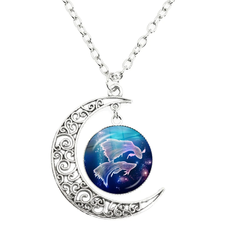 Zodiac Gemstone Necklace Healing Birthday Gift by Tinkers