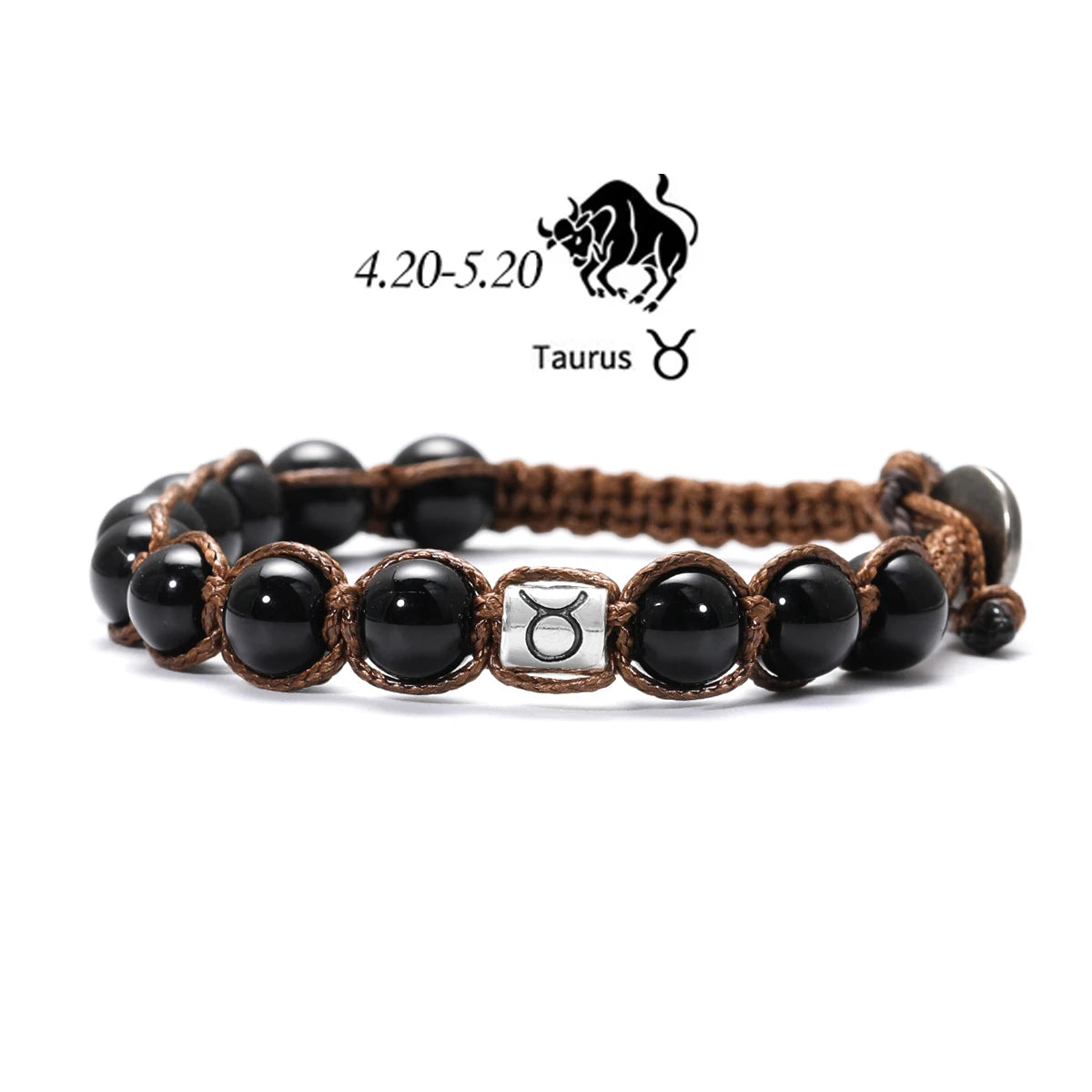 Obsidian 12 Zodiac Bracelet By Tinkers - Protection Energy