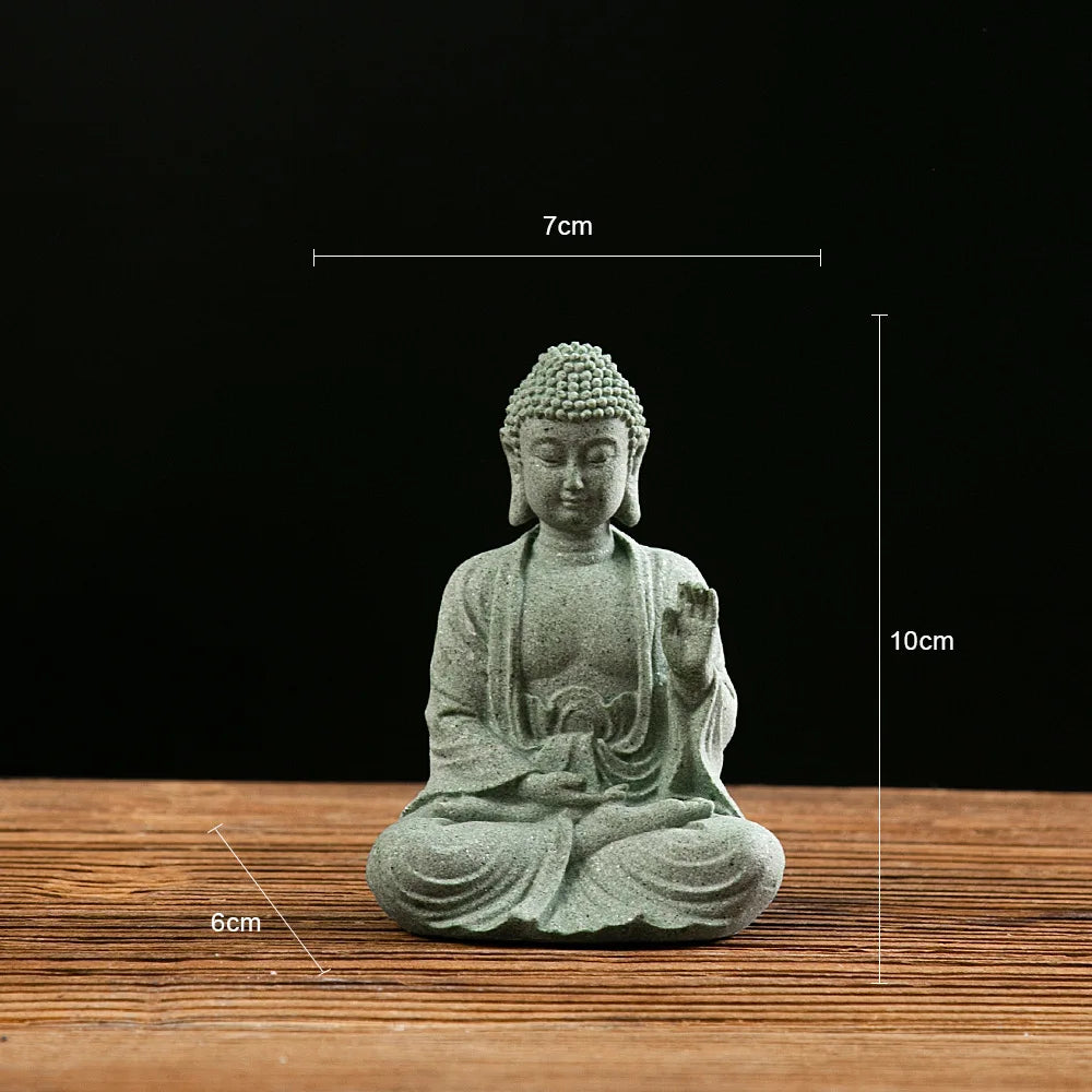 Tinkers Small Buddha Statue Mini Fish Tank Zen Decor Desk Topper - Home & Garden > Decor > Figurines