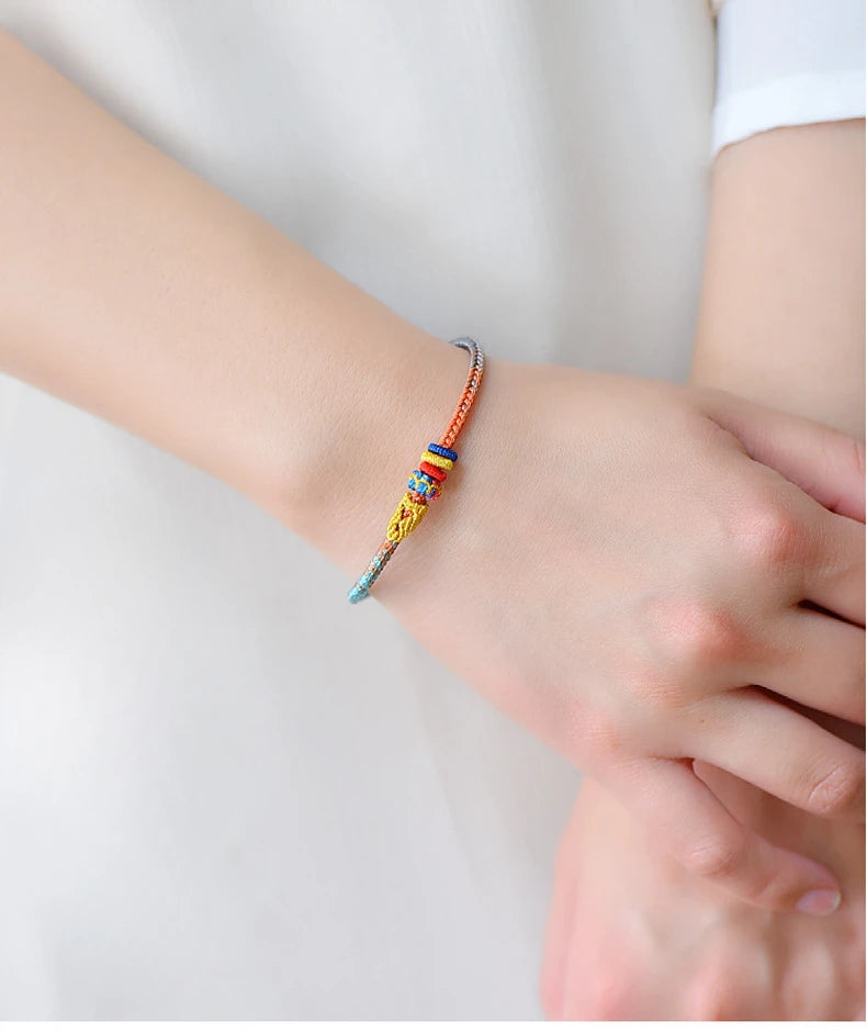 Tinkers Fashionable Buddhist Lucky Adjustable Rope Bracelet Couples -