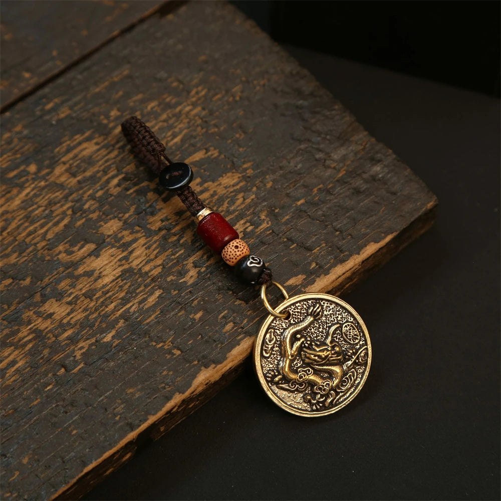Tinkers Chinese Zodiac Keychain 12 Signs Dragon Charm for Men - Apparel & Accessories > Handbag & Wallet Accessories > Keychains