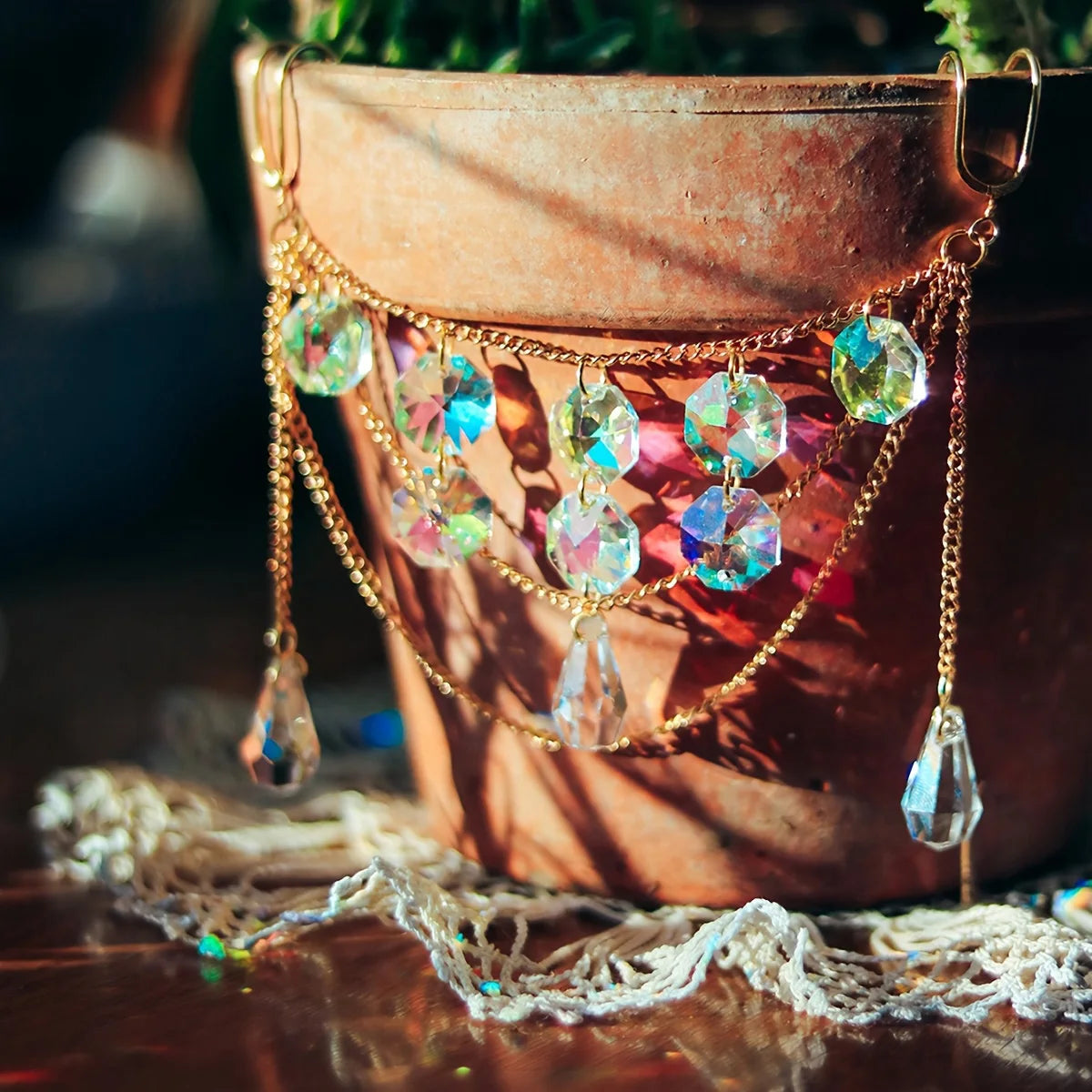 Handcrafted Quartz Sun Catcher For Women By Tinkers Healing