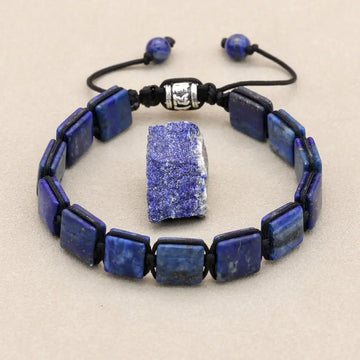 Natural Lapis Lazuli Bracelet Unisex Protection by Tinkers