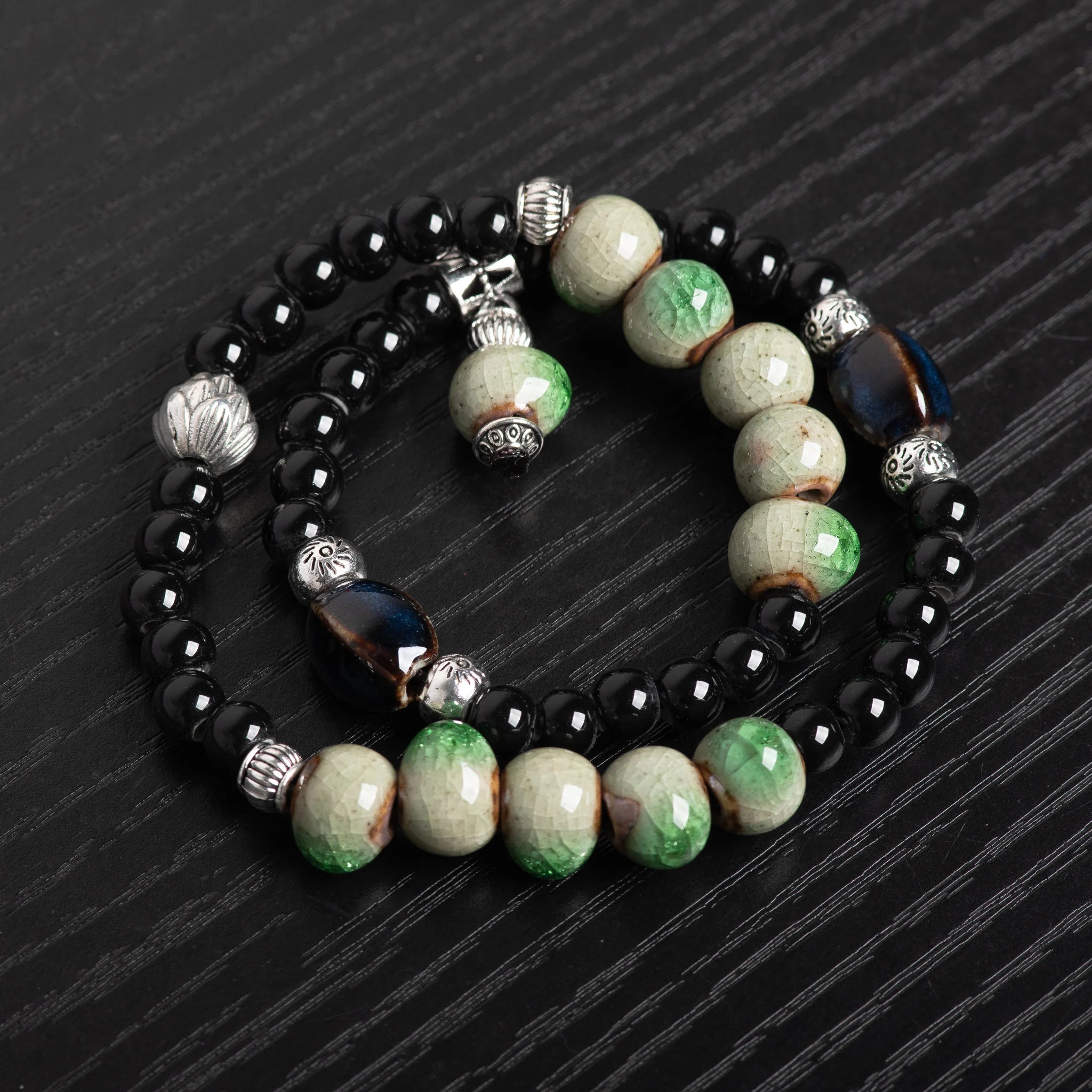 Ceramic Ice Crack Bracelet - Aura Balance By Tinkers