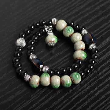 Ceramic Ice Crack Bracelet - Aura Balance By Tinkers