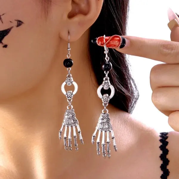 Vampire Bat Red Crystal Earrings By Tinkers Aura Energy