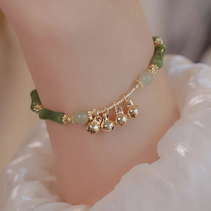 Tinkers Tinkers Retro Bamboo Joint Bracelet Exclusive Bell Pendant -