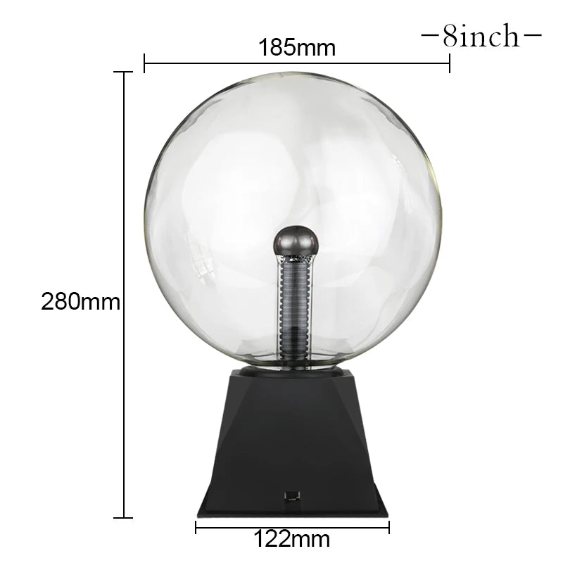 Magic Crystal Plasma Ball Lamp 3 Inch LED Night Light Kid Birthday Christmas Gift Lighting Bedroom Decor Novelty Lamp